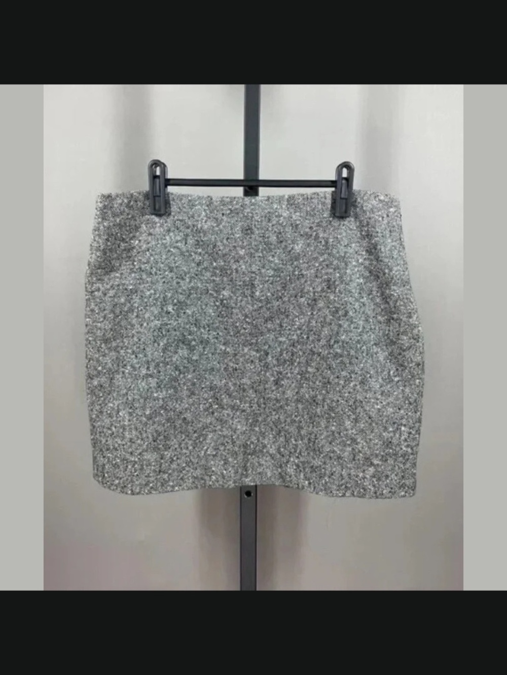 NEW Michael Kors Skirt Womens 12 gray woven designer mini classic